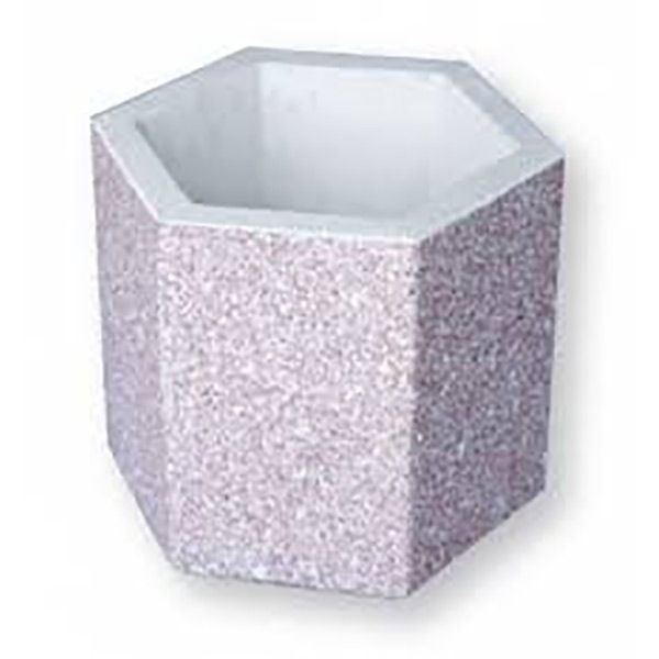 Leier Mosott felületű virágtartó hatszög 50cm Euroline