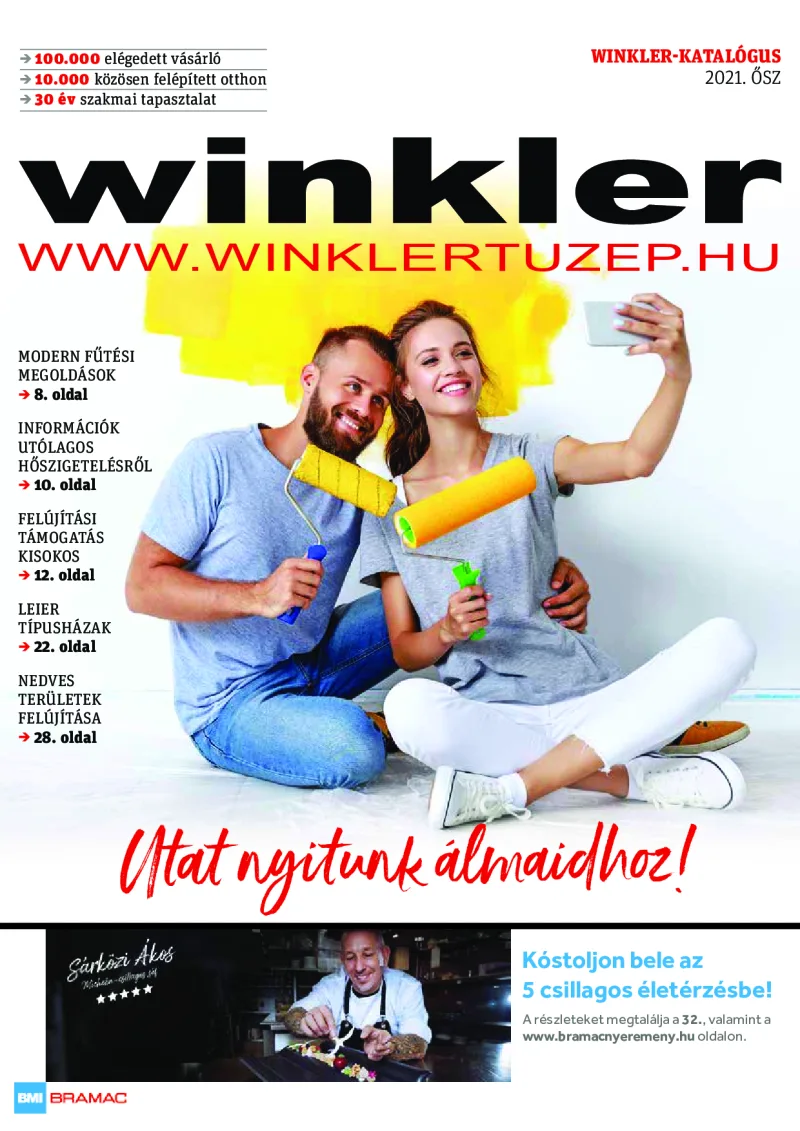 Winkler Tüzép Építőanyag akciós újság